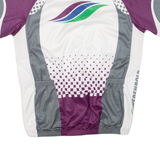 TWERENBOLD Cycling Mens Jersey Purple 1/4 Zip L