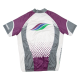 TWERENBOLD Cycling Mens Jersey Purple 1/4 Zip L