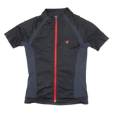 Cycling Mens Jersey Black Full Zip M