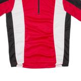 Cycling Mens Jersey Red 1/2 Zip L