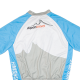 Cycling Mens Jersey Blue Full Zip L