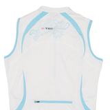 TEC BIKE Cycling Womens Jersey White Sleeveless 1/2 Zip M