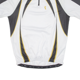 Cycling Mens Jersey White 1/4 Zip L
