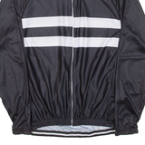 Cycling Mens Jersey Black Long Sleeve Full Zip M