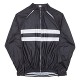 Cycling Mens Jersey Black Long Sleeve Full Zip M