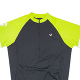 Cycling Mens Jersey Green 1/2 Zip L