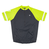 Cycling Mens Jersey Green 1/2 Zip L