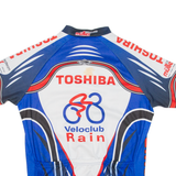 Cycling Mens Jersey Blue Full Zip L