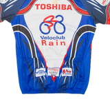 Cycling Mens Jersey Blue Full Zip L