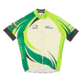 Cycling Mens Jersey Green Full Zip L