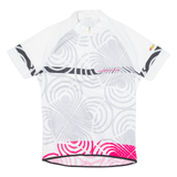 Cycling Womens Jersey White 1/4 Zip M