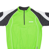 BRUNEX Cycling Mens Jersey Green 1/2 Zip L