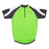 BRUNEX Cycling Mens Jersey Green 1/2 Zip L
