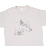 GILDAN Wolf Mens T-Shirt Beige L
