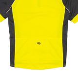 Cycling Mens Jersey Yellow 1/4 Zip M
