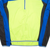CRANE Cycling Mens Jersey Blue Long Sleeve 1/2 Zip XL