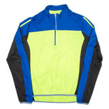 CRANE Cycling Mens Jersey Blue Long Sleeve 1/2 Zip XL