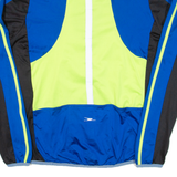 CRANE Cycling Mens Jersey Blue Long Sleeve 1/2 Zip XL