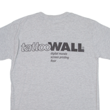 GILDAN Tattoo Wall Mens T-Shirt Grey M