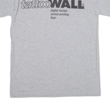 GILDAN Tattoo Wall Mens T-Shirt Grey M