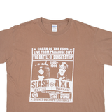 GILDAN Mens T-Shirt Brown L