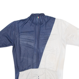 Cycling Mens Jersey Blue Full Zip S
