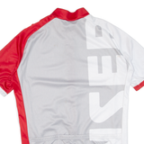 Cycling Mens Jersey White Full Zip M