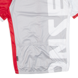 Cycling Mens Jersey White Full Zip M