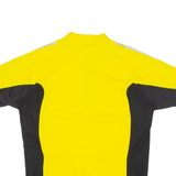 ADIDAS Cycling Mens Jersey Yellow 1/4 Zip L