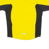 ADIDAS Cycling Mens Jersey Yellow 1/4 Zip L