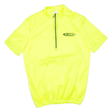 Cycling Mens Jersey Yellow 1/2 Zip M