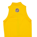 Cycling Mens Jersey Yellow Sleeveless 1/2 Zip S