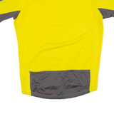 CRANE Cycling Mens Jersey Yellow 1/2 Zip L