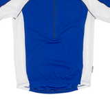 Cycling Mens Jersey Blue 1/2 Zip M