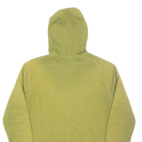 Womens Coat Green Hooded Geometric M