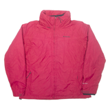 COLUMBIA Womens Coat Red Nylon Hooded XL
