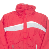 COLUMBIA Girls Rain Coat Red Nylon Hooded 14-15Y