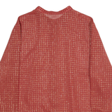 Womens Printed Shirt Red Long Sleeve Gingham M
