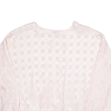 LADY SHAPELY Womens Blouse Pink Roll Neck Long Sleeve 2XL