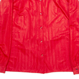 Womens Shirt Red Collared Long Sleeve M