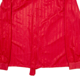 Womens Shirt Red Collared Long Sleeve M