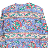 PABLO COLLECTION Womens Printed Blouse Blue Long Sleeve Floral M