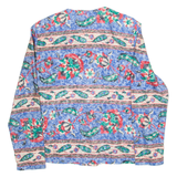 PABLO COLLECTION Womens Printed Blouse Blue Long Sleeve Floral M