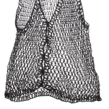 Womens Top Black V-Neck Sleeveless S