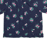 ALFRED DUNNER Womens Printed Blouse Blue Floral M