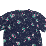 ALFRED DUNNER Womens Printed Blouse Blue Floral M