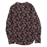 DYNAMITE Womens Wrap Blouse Pink V-Neck Long Sleeve Floral XXS
