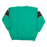 Womens Printed Shirt Grey V-Neck Long Sleeve Floral 2XL