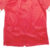 LIND CLARE Womens Shirt Red Collared Striped M