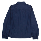 TRICOSA Womens Shirt Blue Collared Long Sleeve XL